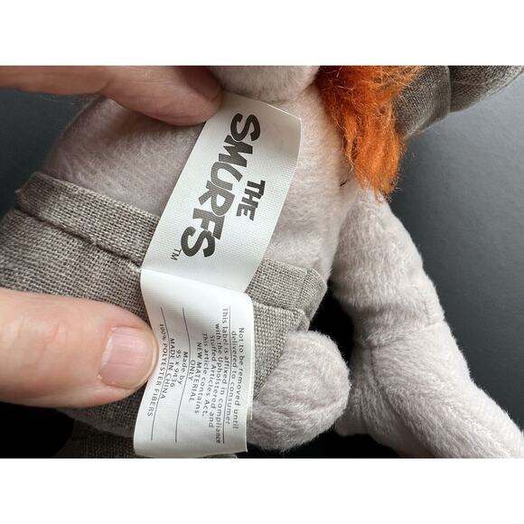 Smurfs Official Movie Merchandise Evil Hackus Gray Orange 14" Plush Stuffed Toy - Picture 4 of 7
